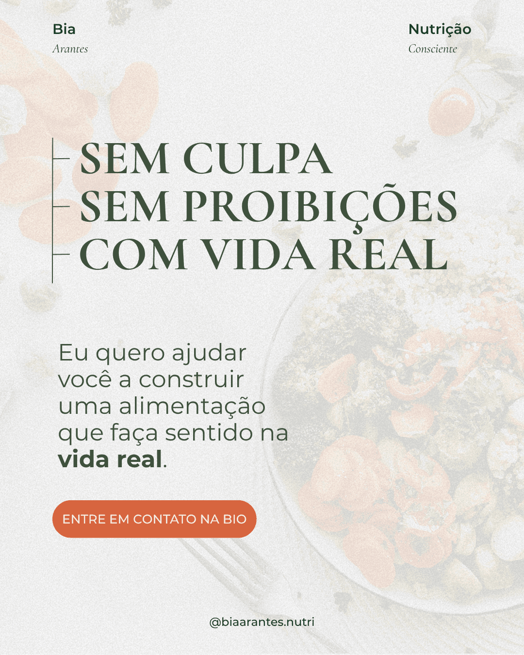 Post desenvolvido para nutricionista