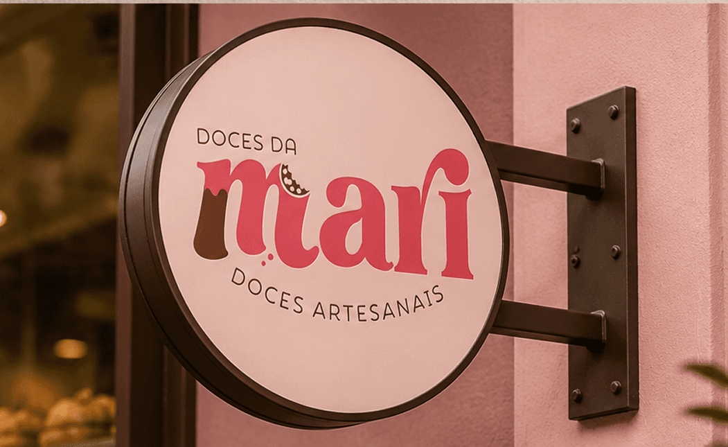 Aplicação da identidade visual da Doces da Mari