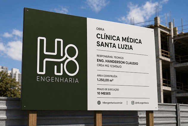 Sistema visual da H8 Engenharia