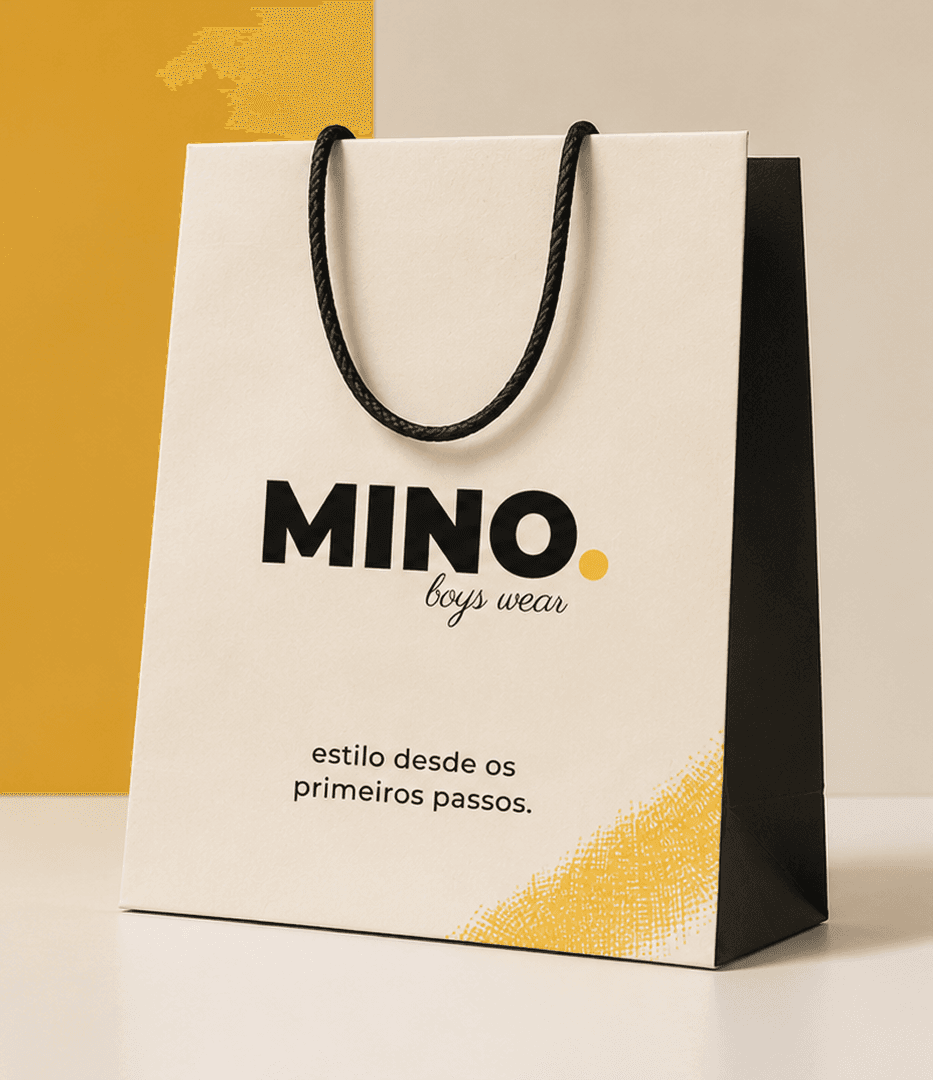 Identidade visual da MINO. Boys Wear