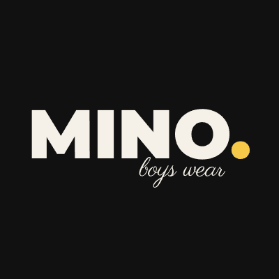 Aplicação da marca MINO. Boys Wear