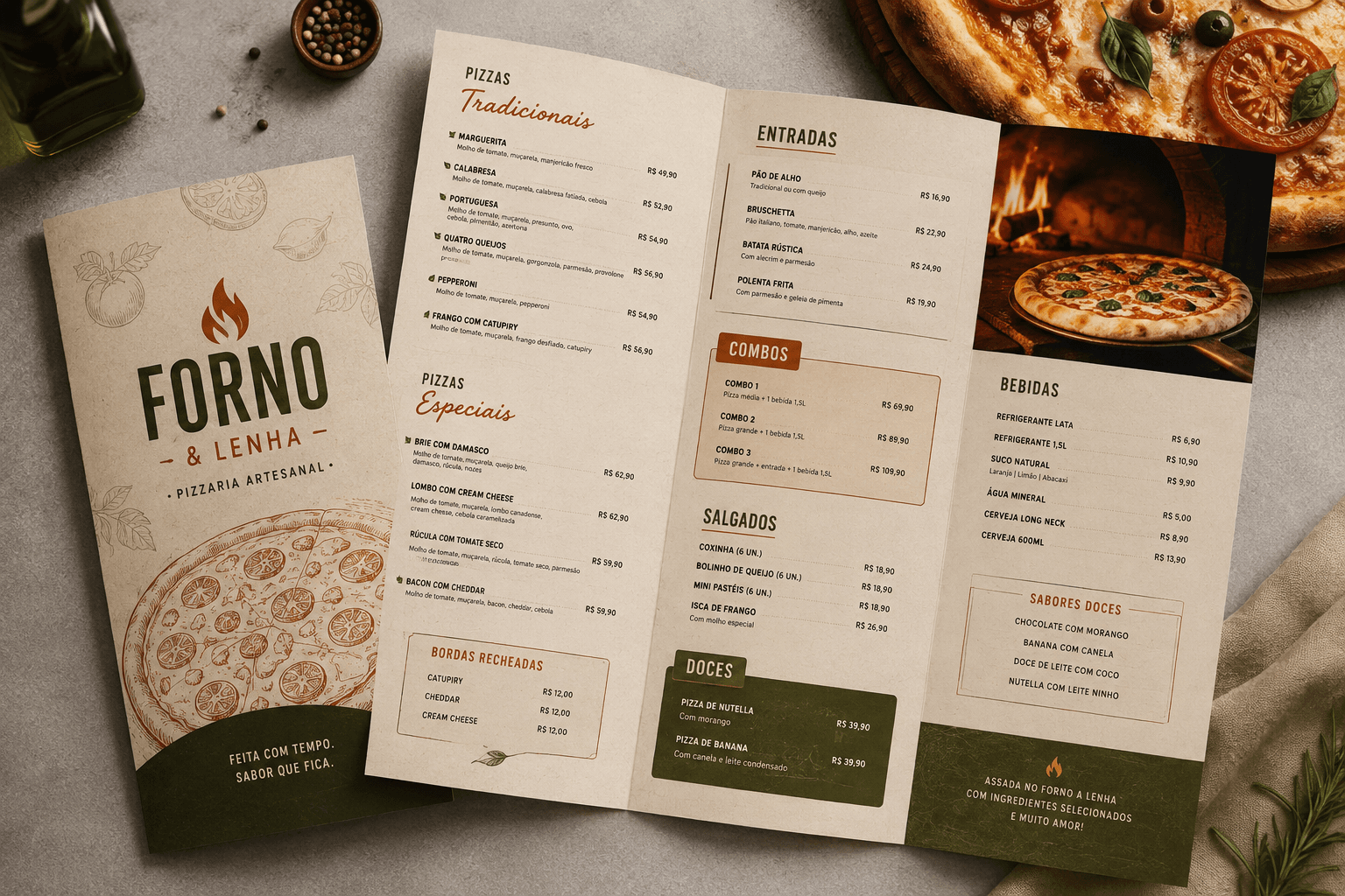 Cardápio de Pizzaria